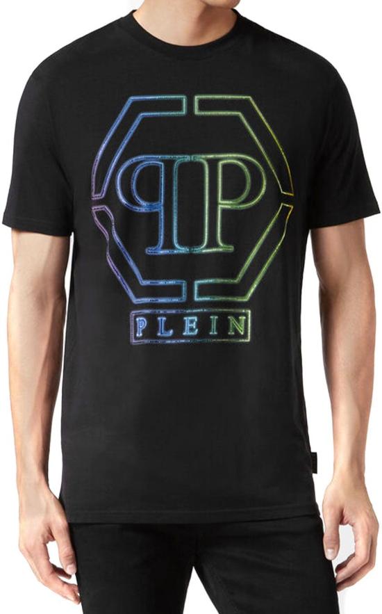  필립 플레인 반팔 티셔츠 SADCMTK6814PJY002N02 BLACK - PHILIPP PLEIN