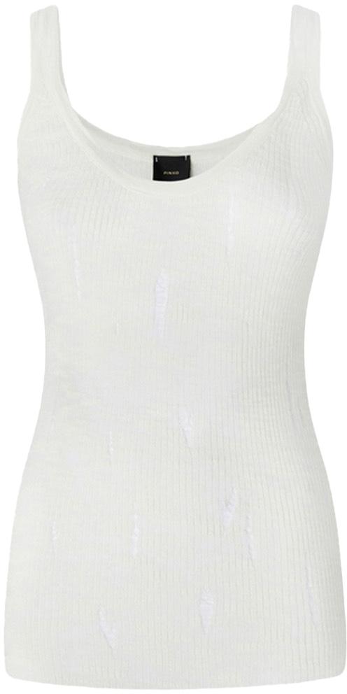 25SS 핑코 민소매 티셔츠 105143A2LPZ05 WHITE
