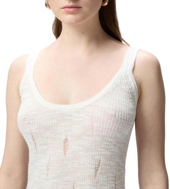 25SS 핑코 민소매 티셔츠 105143A2LPZ05 WHITE - PINKO