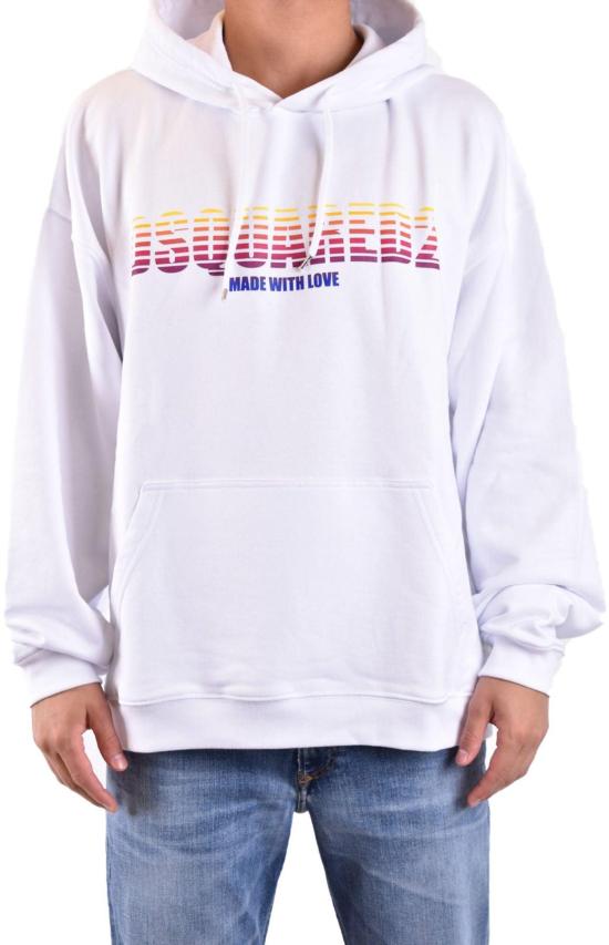  디스퀘어드2 후드 티셔츠 S71GU0655S25551100 WHITE - DSQUARED2