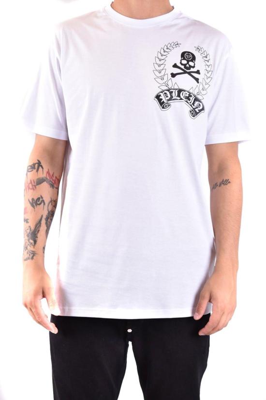  필립 플레인 반팔 티셔츠 FADCMTK7353PJY002N01 WHITE - PHILIPP PLEIN