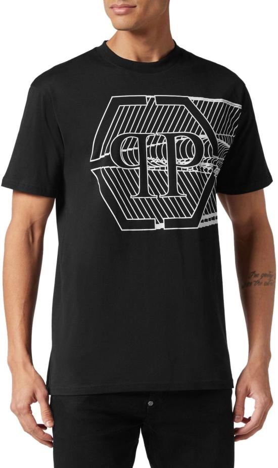  필립 플레인 반팔 티셔츠 FACCMTK6379PJY002NBLACK - PHILIPP PLEIN