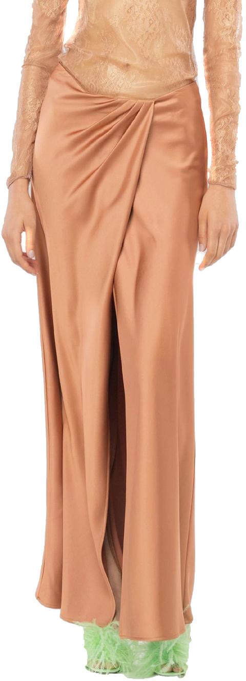  핑코 롱 스커트 102769Z345L44 BROWN - PINKO