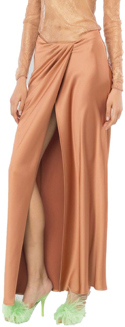  핑코 롱 스커트 102769Z345L44 BROWN - PINKO