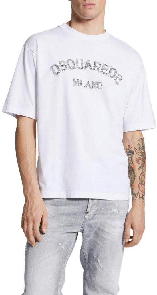 25FW 디스퀘어드2 탑 S74GD1479D20033100 WHITE - DSQUARED2