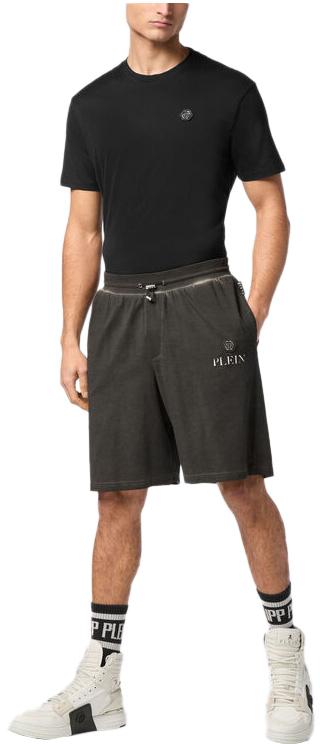 25SS 필립 플레인 숏팬츠 PAECMJT2590PTE003N02 BLACK - PHILIPP PLEIN
