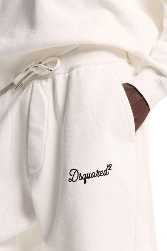 26SS 디스퀘어드2 시그니처 릴렉스 핏 쇼츠 S74MU0969D25029100 WHITE - DSQUARED2