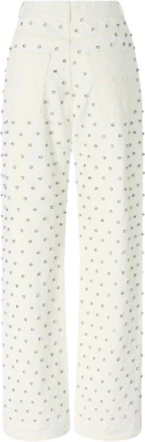 26SS 핑코 데님 팬츠 101733A3D9Z05 WHITE - PINKO