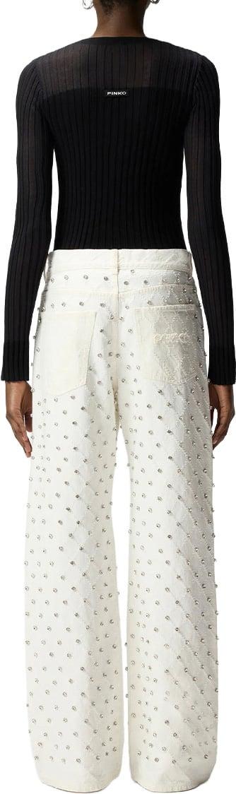26SS 핑코 데님 팬츠 101733A3D9Z05 WHITE - PINKO