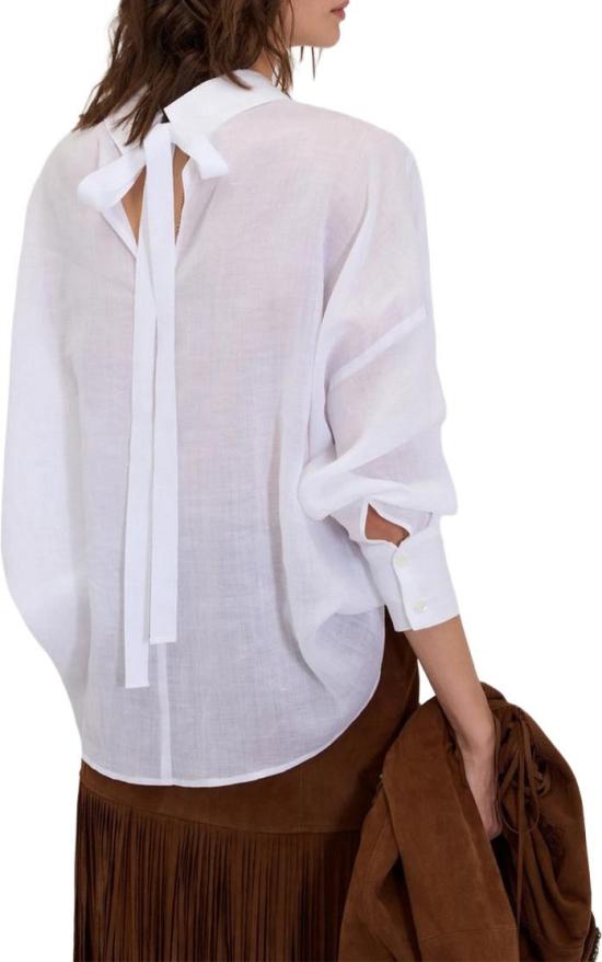 26SS 에르마노 피렌제 탑 D48EK009ES8MF010 WHITE - ERMANNO FIRENZE