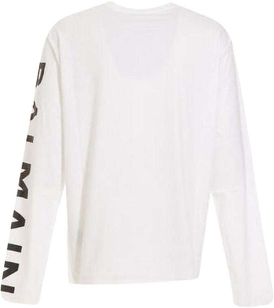  발망 긴팔 티셔츠 YH1EK035BB15GAB WHITE - BALMAIN
