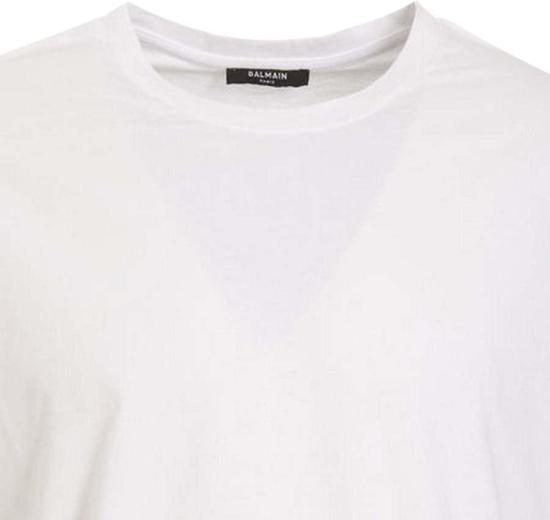  발망 긴팔 티셔츠 YH1EK035BB15GAB WHITE - BALMAIN