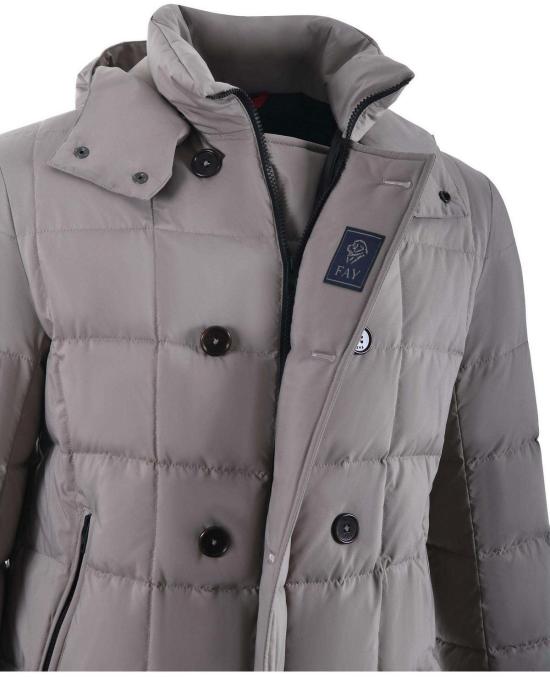  페이 코트 NAM40490300WIOB406 GREY - FAY
