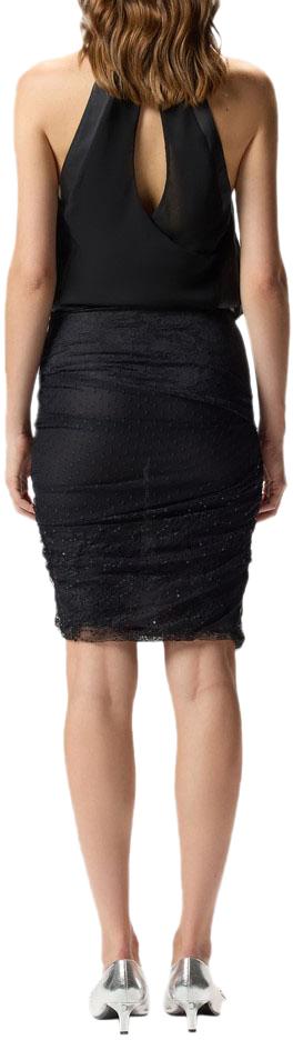 25FW 핑코 미디 스커트 105584A2T5Z99 BLACK - PINKO