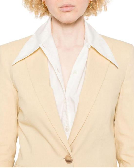 25SS 핑코 수트 자켓 105057A0IMC23 YELLOW - PINKO
