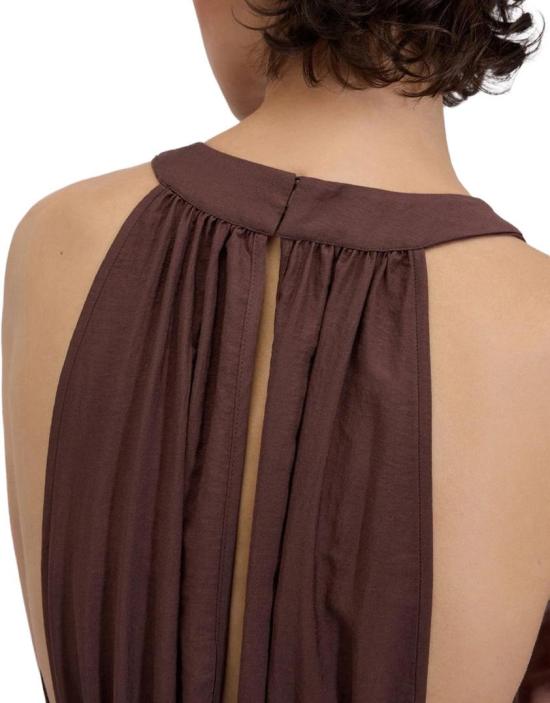 26SS 에르마노 피렌제 미디 스커트 D48EQ058ES7MFB24 BROWN - ERMANNO FIRENZE