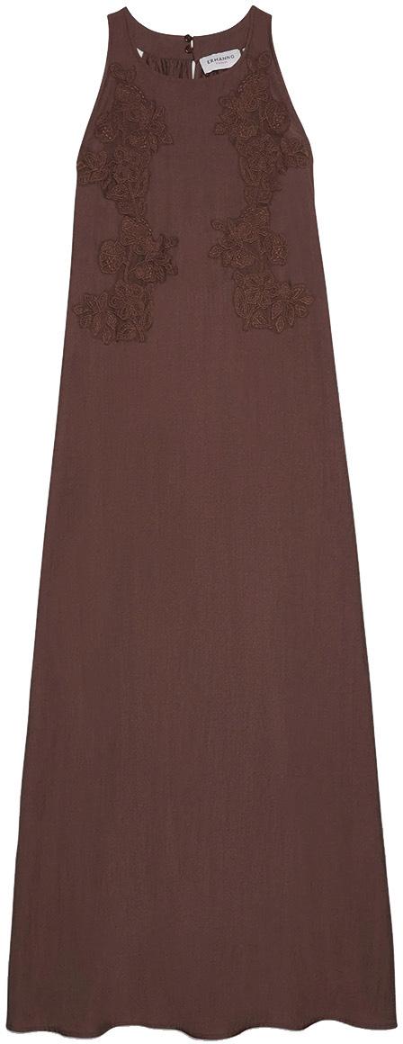 26SS 에르마노 피렌제 미디 스커트 D48EQ058ES7MFB24 BROWN