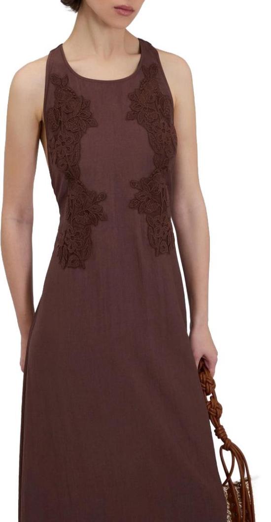 26SS 에르마노 피렌제 미디 스커트 D48EQ058ES7MFB24 BROWN - ERMANNO FIRENZE
