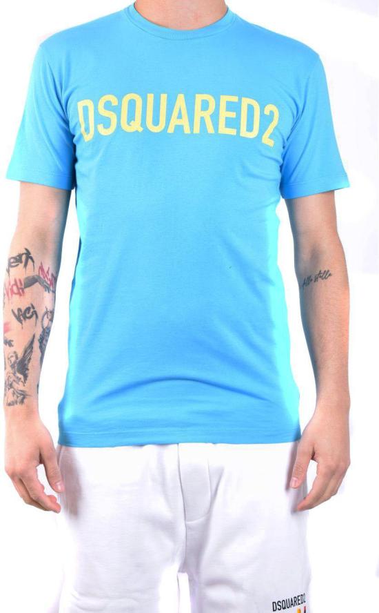  디스퀘어드2 반팔 티셔츠 S74GD1126S24321534 BLUE - DSQUARED2
