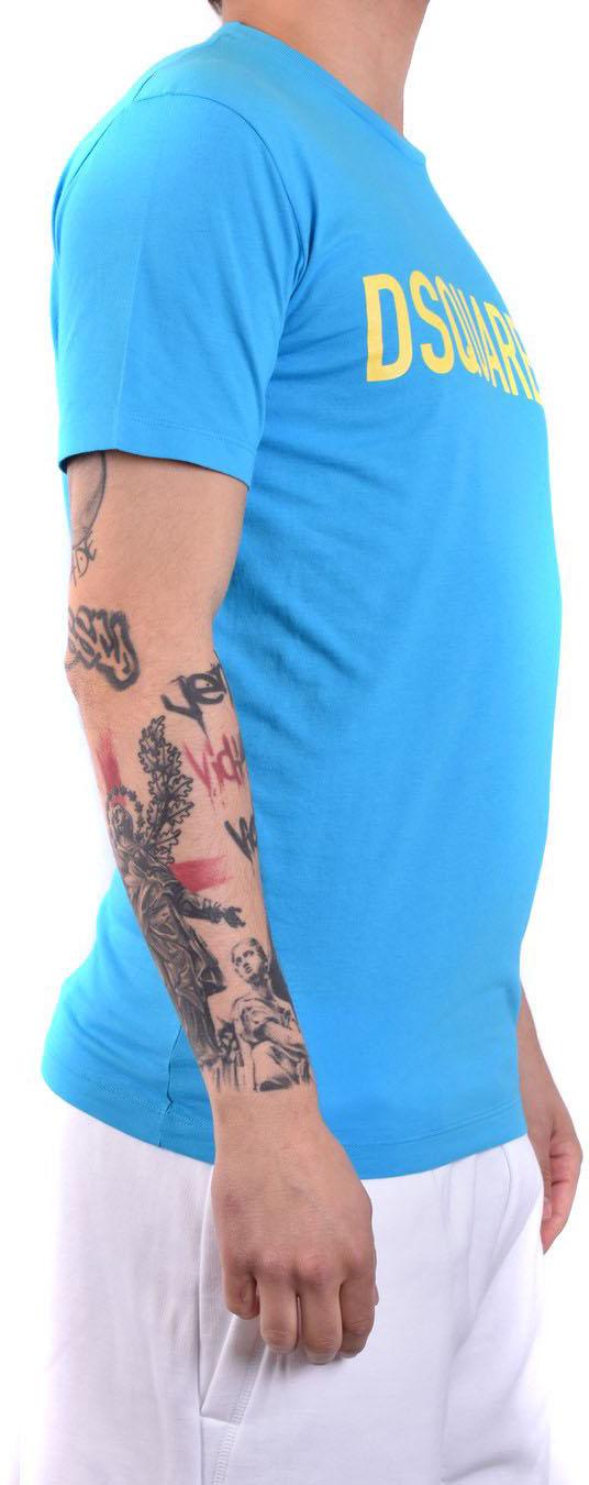  디스퀘어드2 반팔 티셔츠 S74GD1126S24321534 BLUE - DSQUARED2