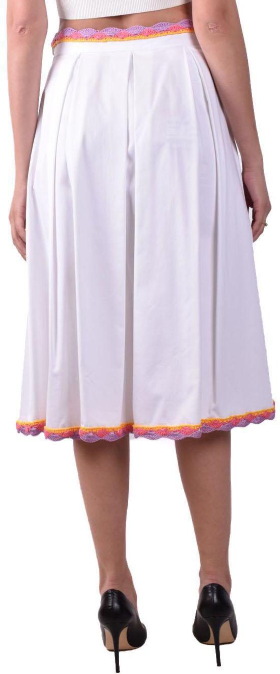  모스키노 미디 스커트 A012305291001 WHITE - MOSCHINO