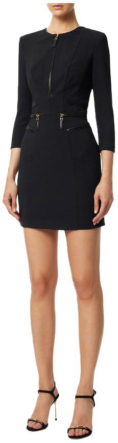 25FW 엘리자베타프랜치 숏 원피스 AB82356E2110 BLACK - ELISABETTA FRANCHI