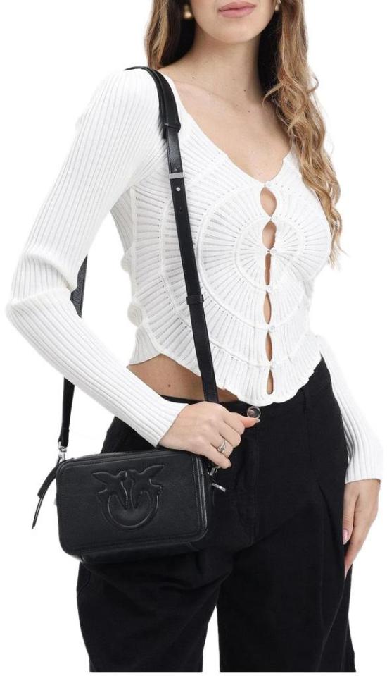 25SS 핑코 가디건 104627A2E6Z09 WHITE - PINKO