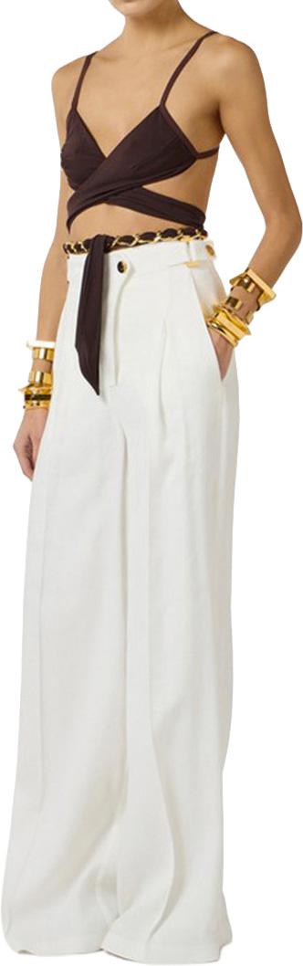 26SS 엘리자베타프랜치 스트레이트 팬츠 PA12762E2360 WHITE - ELISABETTA FRANCHI