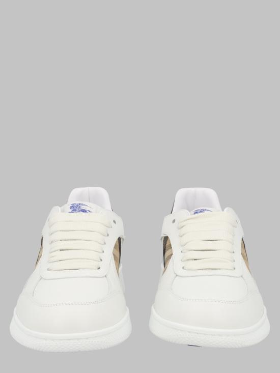26FW 버버리 레더 체크 테라스 스니커즈 8108649 A1464 WHITE