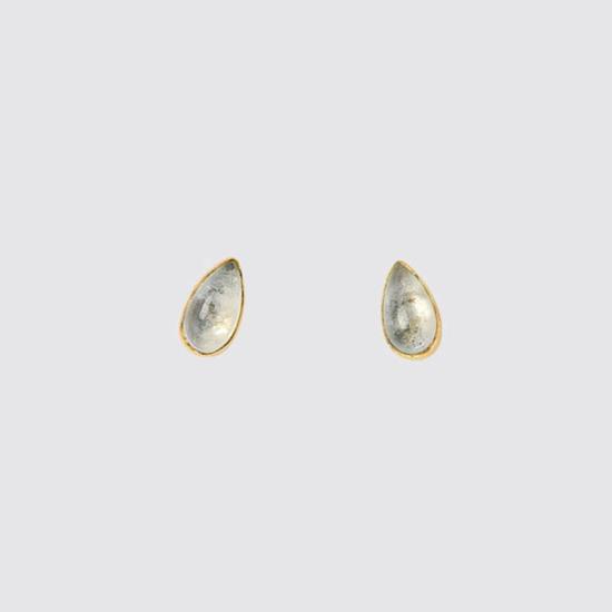 Jane Diaz 이어링 제인 디아즈 스타일의 반짝이는 물방울 모양 스터드 귀걸이 (금도금) - OTHER BRANDS