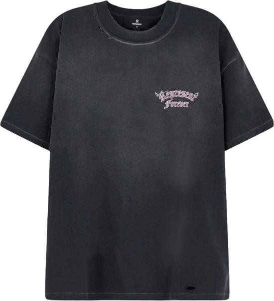 26FW 리프레젠트 반팔 티셔츠 REPRESENTMLM10118902DUALITYTSHIRTSHORTSLEEVETSHIRTSBLACK DONKERGREY