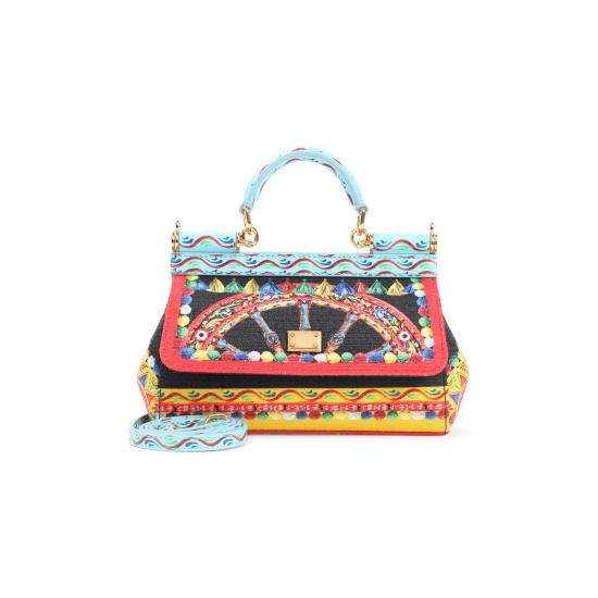 26FW 돌체앤가바나 SICILY 시실리 스몰 핸드백 BB7116 B0816 HV6CK CARRETTO FLD - DOLCE & GABBANA