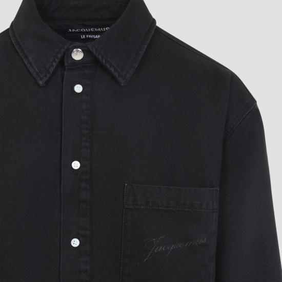 26FW 자크뮈스 라 슈미즈 불랑제 퍼프 오버셔츠 OUM00115AD00019 990 BLACK - JACQUEMUS