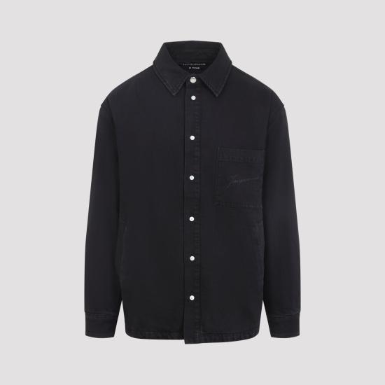 26FW 자크뮈스 라 슈미즈 불랑제 퍼프 오버셔츠 OUM00115AD00019 990 BLACK - JACQUEMUS