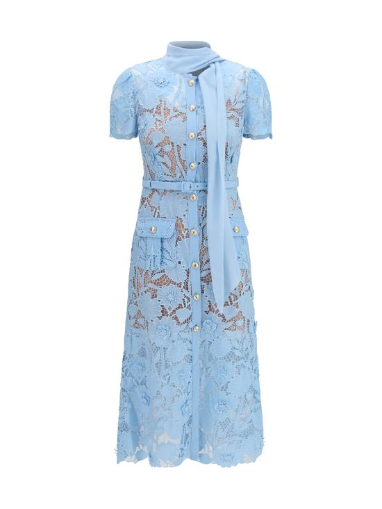26FW 셀프 포트레이트 원피스 PF26111MBL BLUE LIGHT BLUE