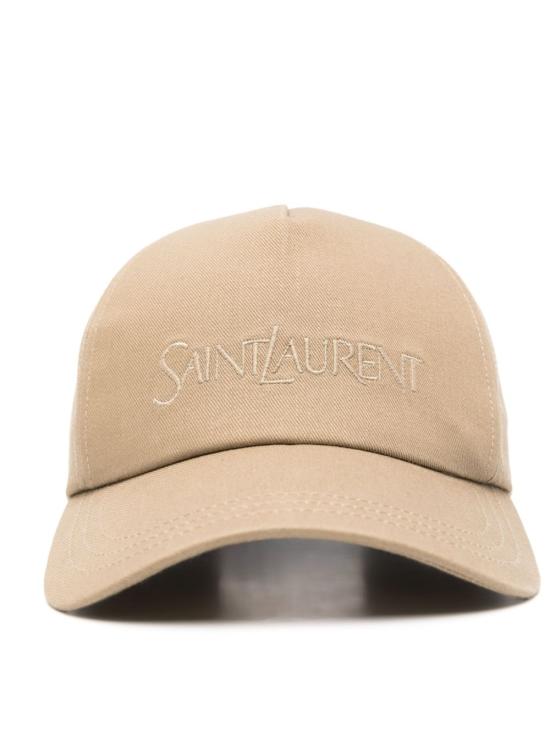 26FW 생로랑 로고 자수 베이스볼 캡 778063 3YP199700 BEIGE - SAINT LAURENT
