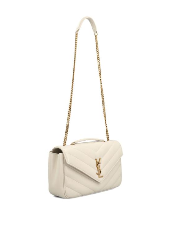26FW 생로랑 루루 마틀라세 램스킨 미디움 숄더백 801439 AAEAX9207 ECRU - SAINT LAURENT