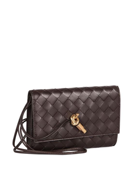 26FW 보테가베네타 안디아모 파우치 온 스트랩 836940 VCPP22190 BROWN - BOTTEGA VENETA