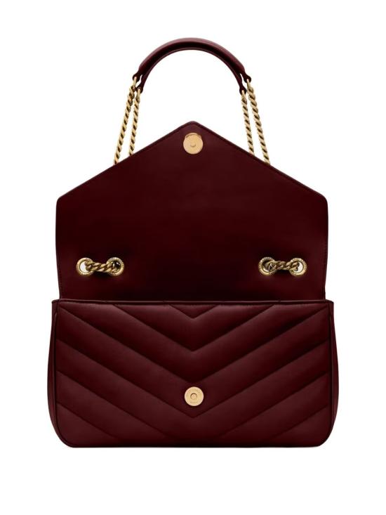 26FW 생로랑 루루 마틀라세 램스킨 미디움 숄더백 801439 AAEAX6197 BORDEAUX - SAINT LAURENT