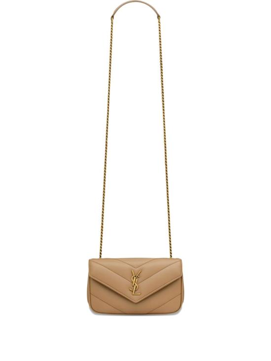 26FW 생로랑 루루 미니 램스킨 821749 AAEAX2357 BROWN