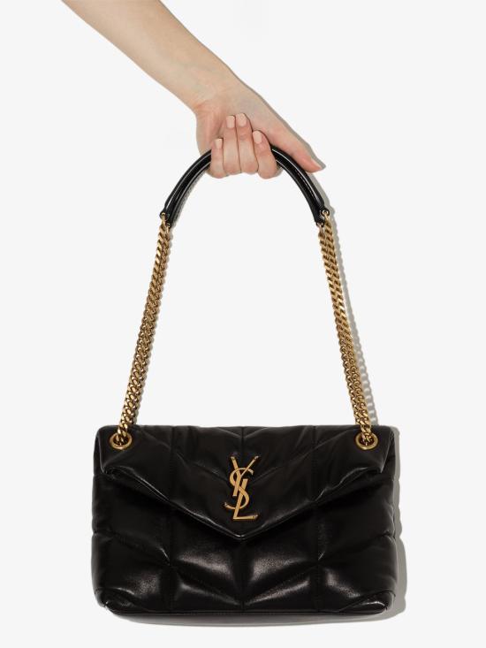 26FW 생로랑 루루 푸퍼 스몰 체인 백 577476 1EL071000 BLACK - SAINT LAURENT