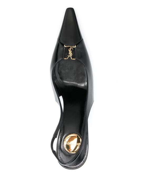 26FW 생로랑 베이비론 브레테유 슬링백 펌프스 806685 AAEHI1000 BLACK - SAINT LAURENT