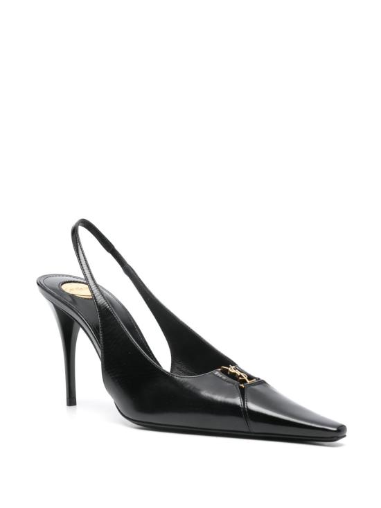 26FW 생로랑 베이비론 브레테유 슬링백 펌프스 806685 AAEHI1000 BLACK - SAINT LAURENT