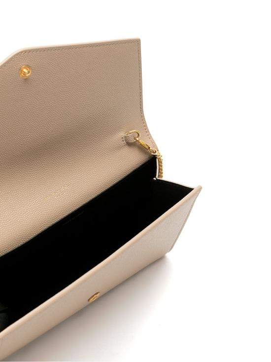 26FW 생로랑 그레인 레더 업타운 체인 지갑 607788 1GF0J2721 BEIGE - SAINT LAURENT