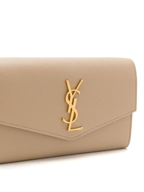 26FW 생로랑 그레인 레더 업타운 체인 지갑 607788 1GF0J2721 BEIGE - SAINT LAURENT