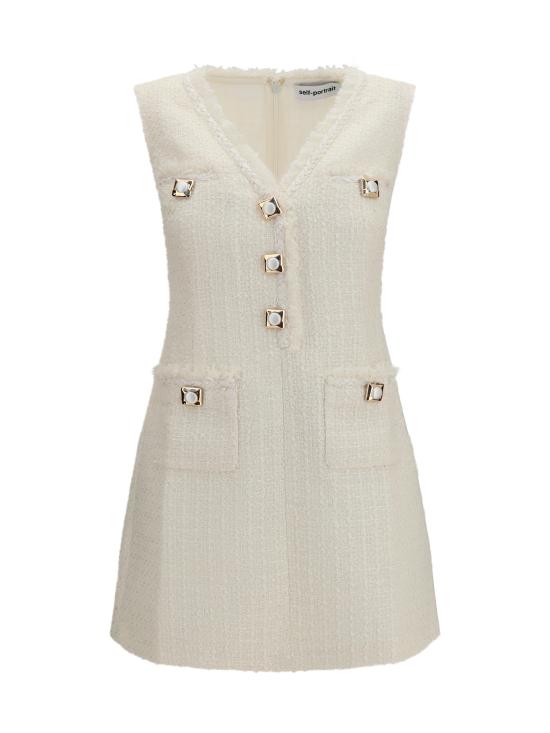 26FW 셀프 포트레이트 원피스 PF26005SC CREAM