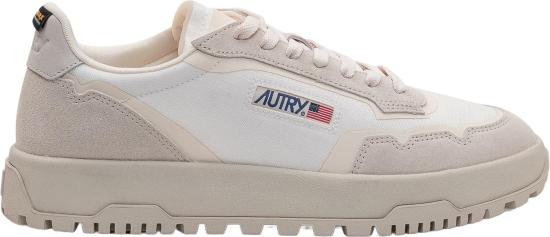 26SS 오트리 WILDPACE 로우 스니커즈 립스탑 나일론 가죽 LDLMCO09 WHITE
