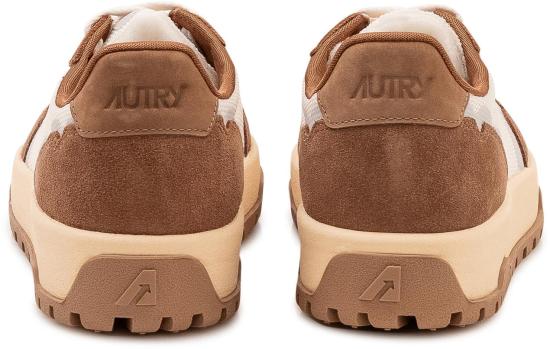 26FW 오트리 WILDPACE 로우 스니커즈 립스탑 나일론 가죽 LDLMAK13 BROWN - AUTRY