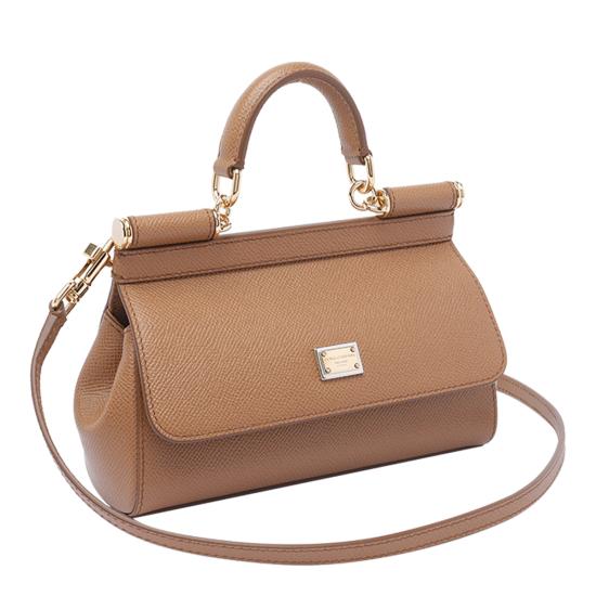 26FW 돌체앤가바나 SICILY 시실리 스몰 핸드백 BB7116 B10018M417 Beige - DOLCE & GABBANA