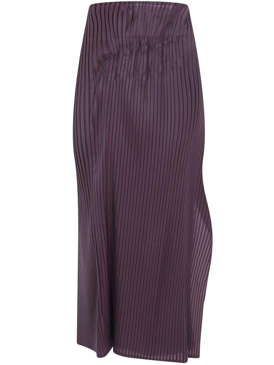 26SS 이세이 미야케 롱 스커트 IM66FG784 85 BURGUNDY
